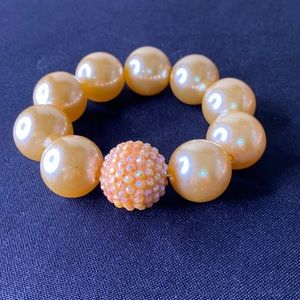 Champagne Chunky Beaded Bracelet